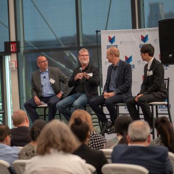 Panelist Randy Harward, Under Armour  SVP of Advanced Materials and Manufacturing, talked about how his co is creating the technical textiles of tomorrow here in Baltimore.