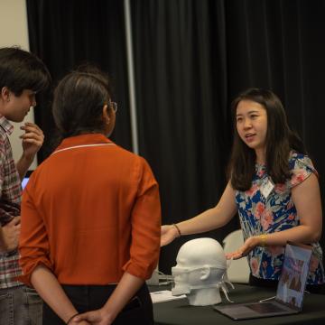 Exhibitor ClearMask’s patent-pending, full-face transparent surgical mask makes healthcare more human by improving whole-face communication for more compassionate, inclusive connections.